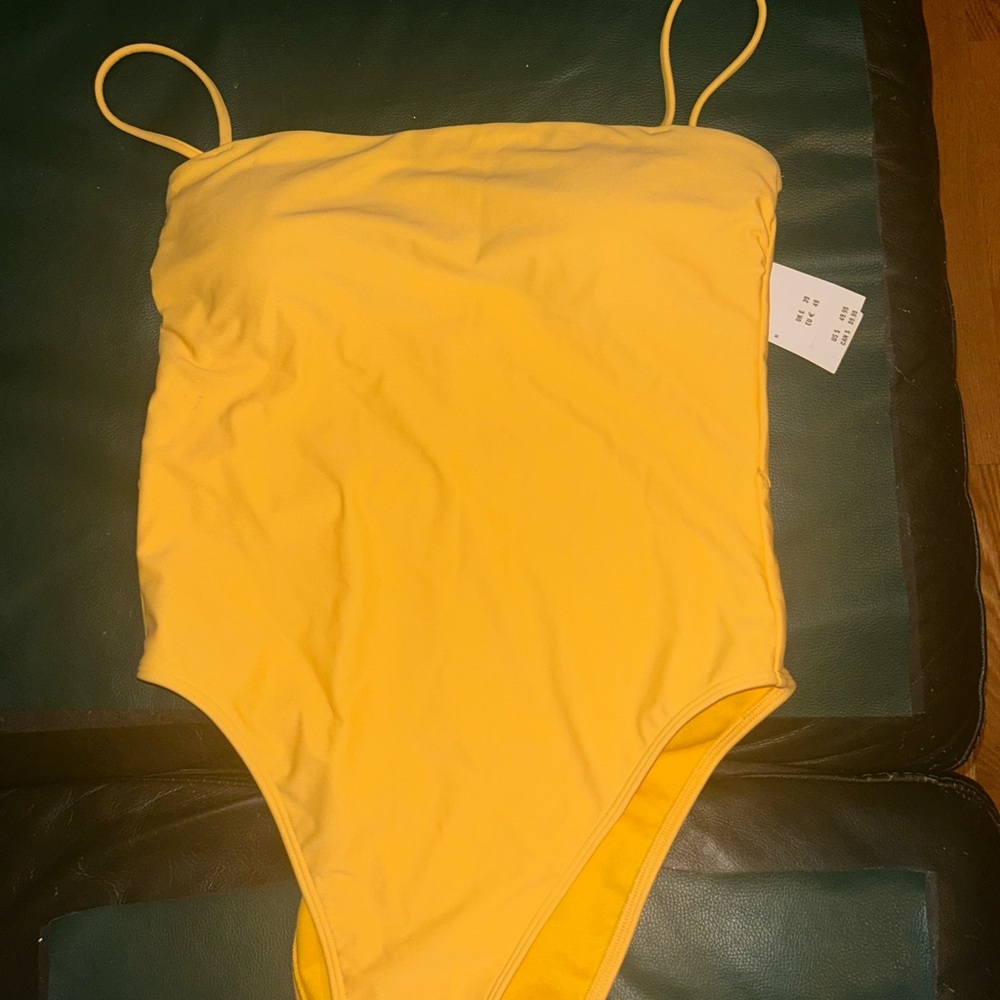 Hollister Bright Yellow Women's One Piece Swimsuit